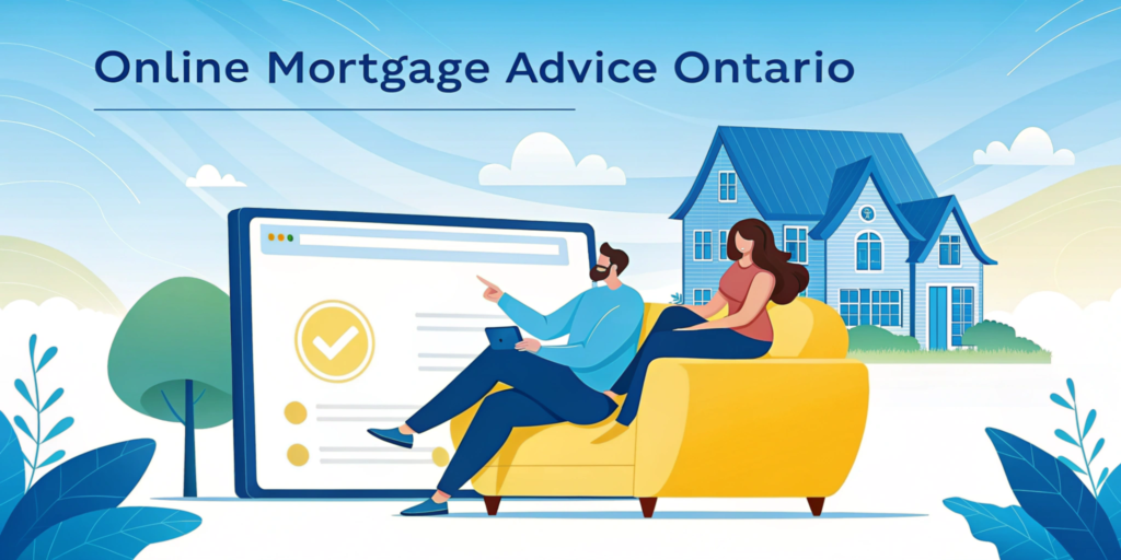 Couple getting Mortgage Advice Online in Ontario